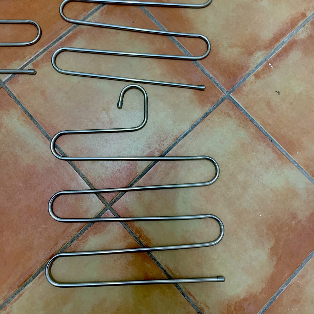 Multi-Functional Pants Rack 9 in total in Silver